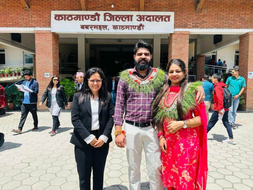 With Lawyer for Marriage in Nepal